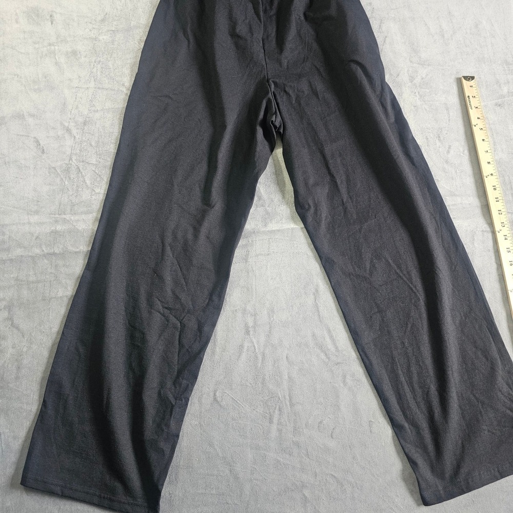 Hanes Mens XL Black Jersey Knit Lounge Pajama Pants 100% Cotton 05627 BKC